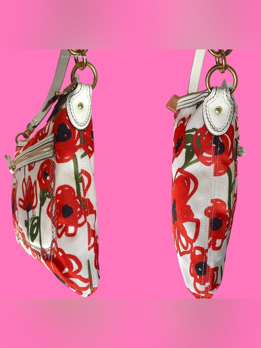 COACH Poppy Floral Crossbody Bag - Picture 9 of 13